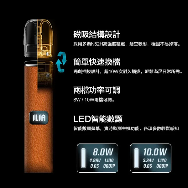 正品 ILIA 皮革調系列主機 通用一代 RELX/SP2/LANA/kiss